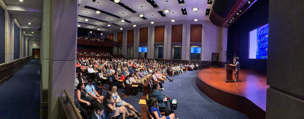 The Congressional Institute hosted the Congressional Art Competition receptions in the Capitol Visitor Center at the end of June 2022.